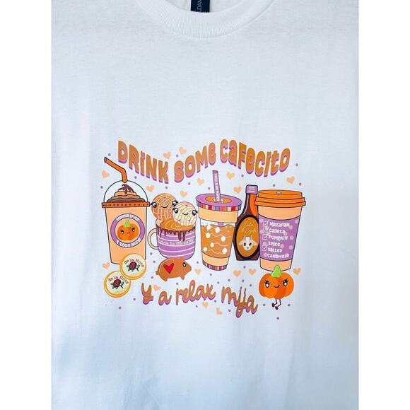 “Drink Some Cafecito ” Shirt NWOT - Picture 4 of 5